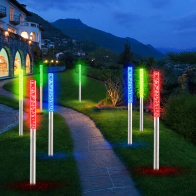 Solarleuchte Gartenlampe Außenleuchte Farbwechsel RGB LED Dekoleuchte 8er Set - Bild 1 von 4