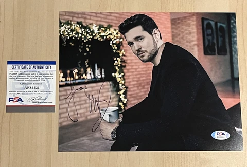 MICHAEL BUBLE HAND SIGNED 8X10 PHOTO AUTOGRAPHED LEGENDARY SINGER PSA COA Cover