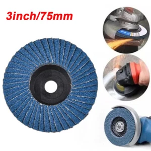 3inch Flap Grinding Sanding Disc Deburring Rotary Wheel for Angle Grinder 60Grit - Picture 1 of 6