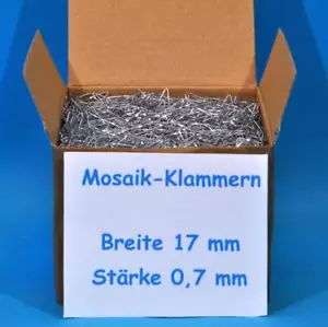 Mosaikklammern Klammern Mosaik Digedags Abrafaxe 20 50 100 200 Stück Ø 0,7 - Bild 1 von 1