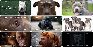 Pit Bull Dog Any Name Personalized Novelty Car License Plate - Picture 1 of 13