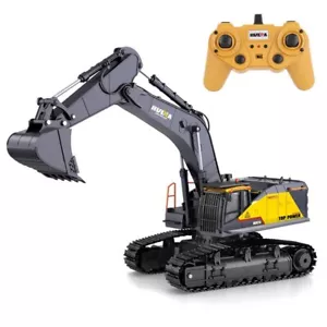 Huina RC Digger Excavator 2.4G 22ch with Diecast Metal Cab and Bucket - 1592 - Picture 1 of 21