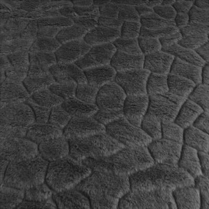 Fabric Material Faux Fur Micro STEPPING STONE - GREY - Picture 1 of 1