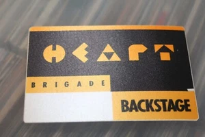 Heart - Unused Backstage Pass - #3 Brigade Tour - FREE SHIPPING - - Picture 1 of 2