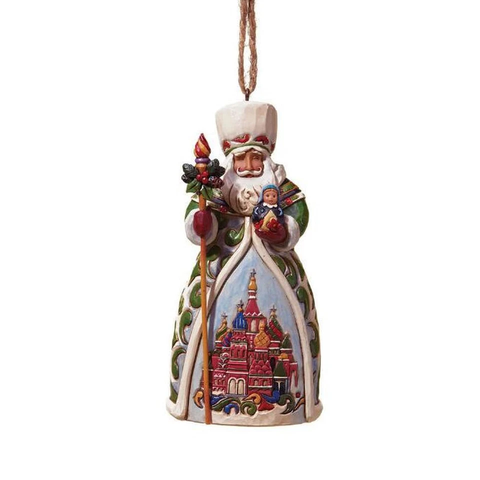 Jim Shore Heartwood Creek Russian Santa Hanging Ornament 4022942