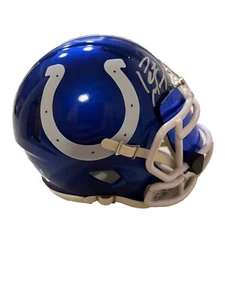 Peyton Manning Signed Colts Flash Speed Mini Helmet W/ Visor PSA - Picture 1 of 3