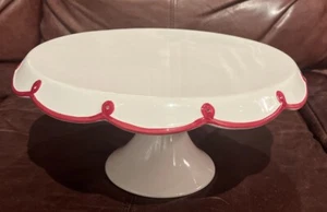 Kiste und Fass / Lori 12" / Sockel rot-weiß Kuchenständer neuwertig - Bild 1 von 10