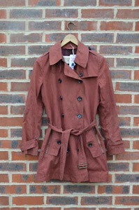 Burberry Brit Ladies Midlength Trench Coat UK10 US8 EU38 Rust - Picture 1 of 12