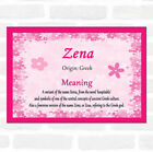 Zena Name Meaning Pink Certificate