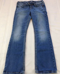 SILVER JEANS Tuesday Medium Wash Low-Rise Straight Leg Denim Jeans Damen 28/31 - Bild 1 von 11