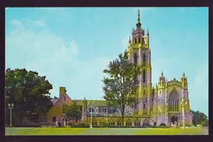 BLOOMFIELD HILLS MICHIGAN MI Kirk in Hills West Long Lake Road Vintage Postcard - Picture 1 of 2