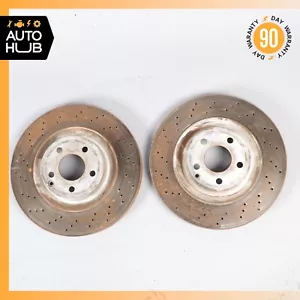 07-14 Mercedes R230 SL550 CL600 Front Left & Right Brake Rotors Disc Set OEM - Picture 1 of 24