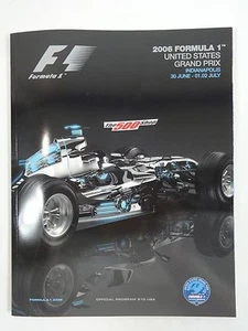 2006 Formula-1 United States Grand Prix Program F-1 Michael Schumacher Ferrari - Picture 1 of 6