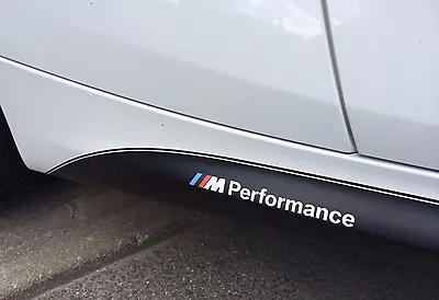 2x BMW M Performance Seiten Schweller Aufkleber Sticker Logo F10 F20 F30 E70 E60 • 9€