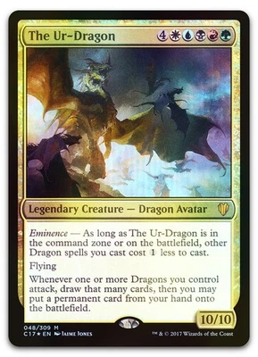 The Ur-Dragon #48 (Foil) (NM) Commander 2017 C17 Magic MTG - Image 1 of 2