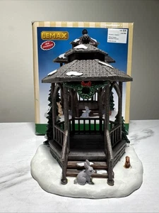 LEMAX Winter Gazebo #43084 Wooden Accessory in Box Same Day Shipping - Picture 1 of 7