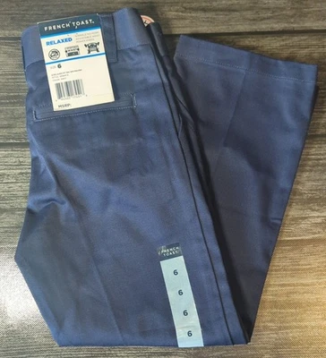 FRENCH TOAST BOY PANTS SIZE 6 UNIFORM NAVY BLUE NWT RELAXED FIT SCHOOL - Image 1 of 4