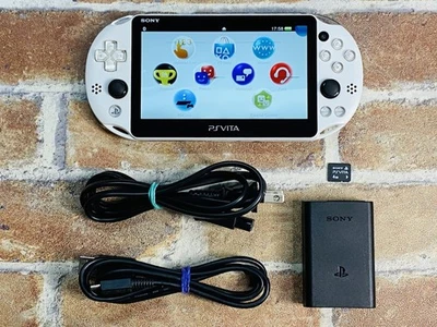PS Vita Glacier White PCH-2000 SONY PlayStation Japan 4GB Charger Tested D DDP - image 1 of 4