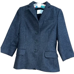 Sonia Bogner Charcoal Angora Blend Blazer size 6 - Picture 1 of 13
