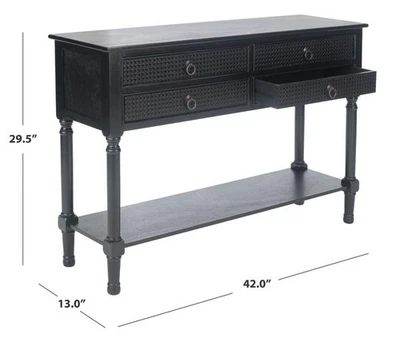 Safavieh HAINES 4DRW CONSOLE TABLE, Reduced Price 2172770909 CNS5728A - Image 1 of 4