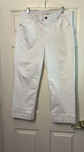Kate And Spade White Capri Jeans Size 16 - Picture 1 of 9