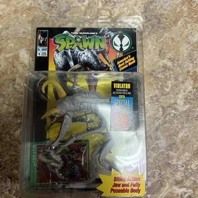 Figura de acción Spawn serie 1 VIOLATOR con cómic (1994) McFarlane's nueva en caja Foto 1 de 4