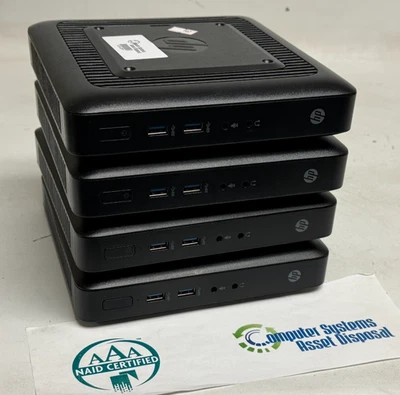 HP T530 Thin Client USFF (AMD GX-212JC 1,20 GHz - 4 GB RAM - SIN OS/HDD) - Lote de 4 Foto 1 de 4