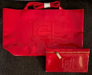 Carolina Herrera New York Good Girl Shoulder Bag and Makeup Bag Pouch Clutch New - Picture 1 of 12