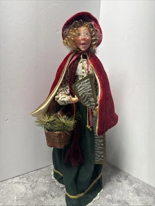 "Figura Kurt Adler de Tía Shirley 22"" Jacqueline Kent Caras de Navidad" - Imagen 1 de 7