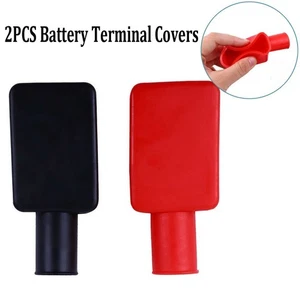 Battery Terminal Covers Cap Automobile Positive Red+Black Car Insulating - Picture 1 of 5