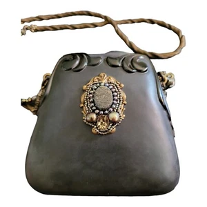 Vintage Maya Evangelista Resin Clamahell Clutch Schultertasche Handtasche - Bild 1 von 6