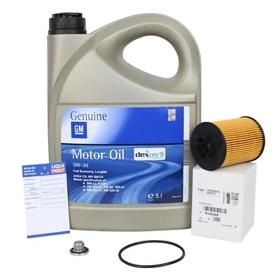 OPEL Ölwechsel-set + 5L 5W-30 pour OPEL Agila A Astra G H Corse C D 1.0 1.2 1.4 - Photo 1/4