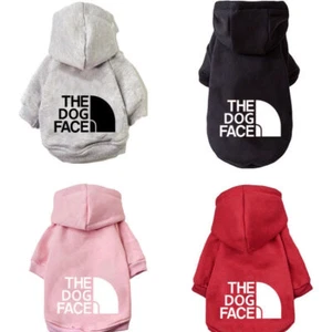 Small Large Pet Dog Clothes Winter THE DOG FACE Warm Hoodies Coats Jacket XS~9XL - Picture 1 of 27
