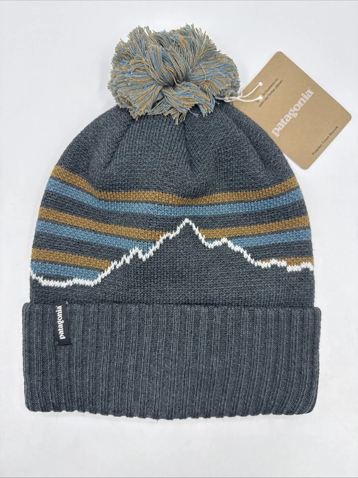 Patagonia Unisex Powder Town 'Perennial Pinecone/Wavy Blue' Beanie 29187-PEWA OS