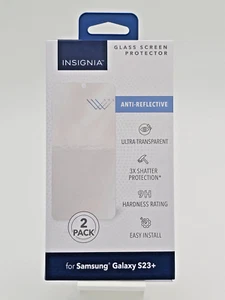 Samsung Galaxy S23+ Glass Screen Protector Insignia 2 Pack - Picture 1 of 2