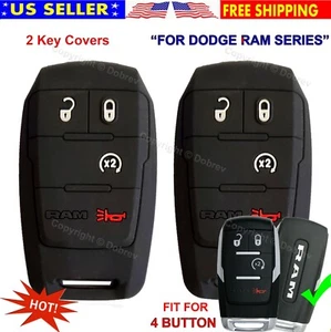 4B Silicone Cover Entry Fob For Dodge Ram 2500 3500 5500 19 2020-2023 Key - Picture 1 of 5
