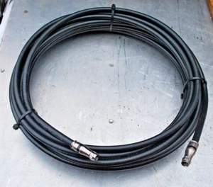 50 FEET BLACK RG11 CATV COAXIAL WIRE CABLE 3GHZ TEST COPPER PERFECT VISION NEW - Picture 1 of 4