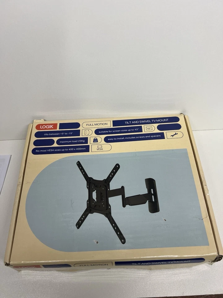 Tv mounting bracket Logik Tilt And Swivel TV Mount -Up To 43 Inches - Image 1 of 4