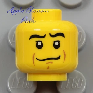 NEU Lego City Polizei Agenten MINIFIGUREN KOPF Grinsen Lächeln Pirat männlich Junge Ritter - Bild 1 von 3