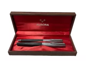 COPPIA DI PENNE VINTAGE AURORA VECCHIA RIMANENZA DI MAGAZZINO #5 - Picture 1 of 5