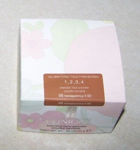Clinique Blended Face Powder, 05 Transparency 5 (D, Full Size 0.88 oz / 25g NIB - Picture 1 of 2