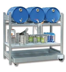 Rapid Grundregal Regal Auffangwanne Fässerregal Fässer Fassregal für 3x60 Liter - Bild 1 von 1