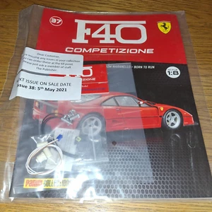 #37 SELLADO DE FÁBRICA PANINI FERRARI F40 COMPETIZIONE (CONSTRUYE TU PROPIO 1:8) PIEZAS Y CARGADOR) - Imagen 1 de 1