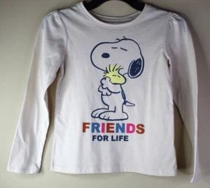 Peanuts Snoopy Kids Long Sleeve Friends For Life Shirt Size 8 - Picture 1 of 5