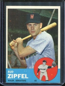 1963 Topps Baseball # 69 Bud Zipfel (NM) Near Mint - Picture 1 of 2