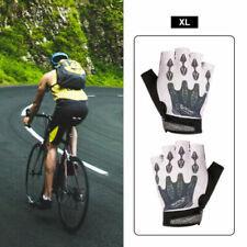 Unisex Adults White Cycling Gloves & Mittens