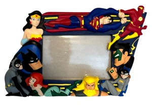 Justice League Warner Bros Picture Frame 1999 Batman Superman Catwoman 4x6 - Picture 1 of 9