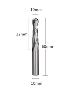5pcs Carbide Spiral Router Bit Up&Down Compression Bit 10*32 mm Cut Size 10 mm - Picture 1 of 5