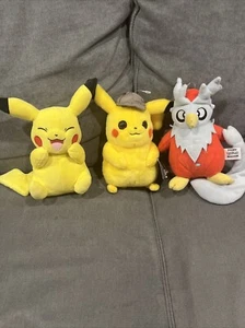 Pokemon Detective Pikachu, Pikachu, Tomy Plush Lot 1637 - Picture 1 of 15