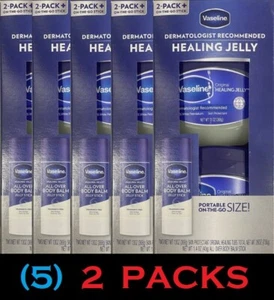 5x Vaseline Original Healing Jelly 13 oz 2 pack 26 oz + Balm Stick (5) 2 PACKS - Picture 1 of 6
